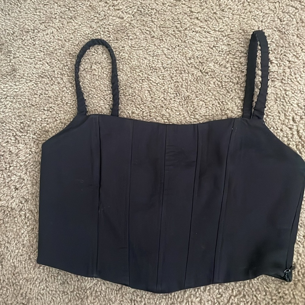 Black cropped top used a few times.
